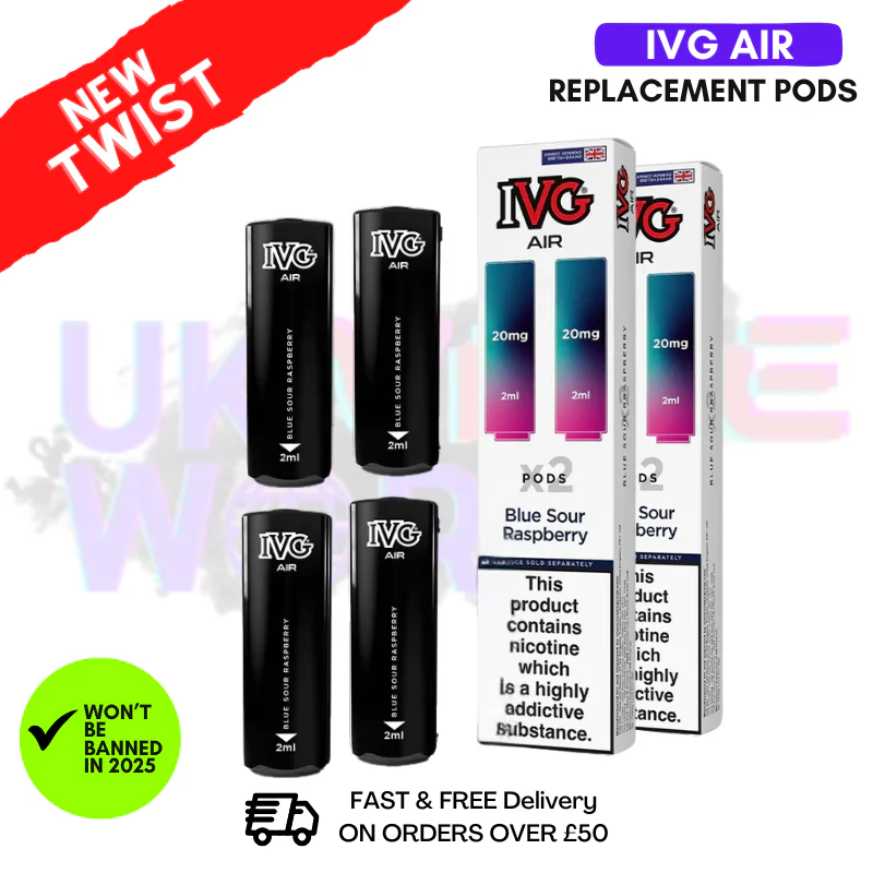 IVG AIR Pods Blue Sour Raspberry Pack Of 4
