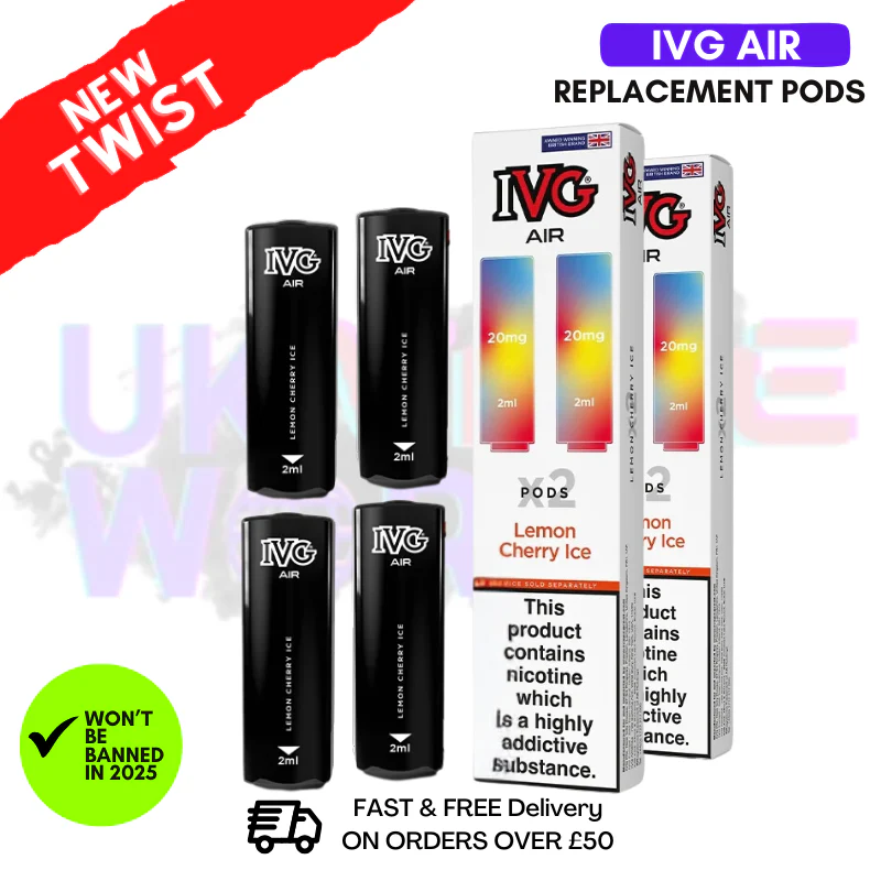IVG AIR Pods Lemon Cherry ICE Pack Of 4