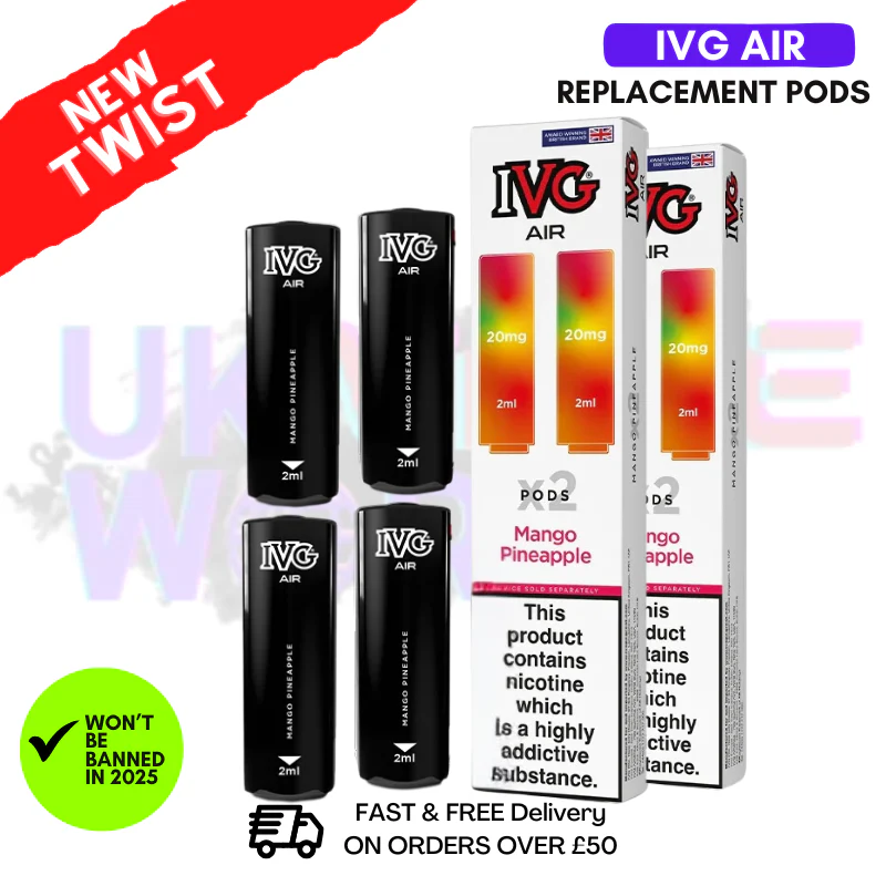 IVG AIR Pods Mango Pineapple Pack Of 4