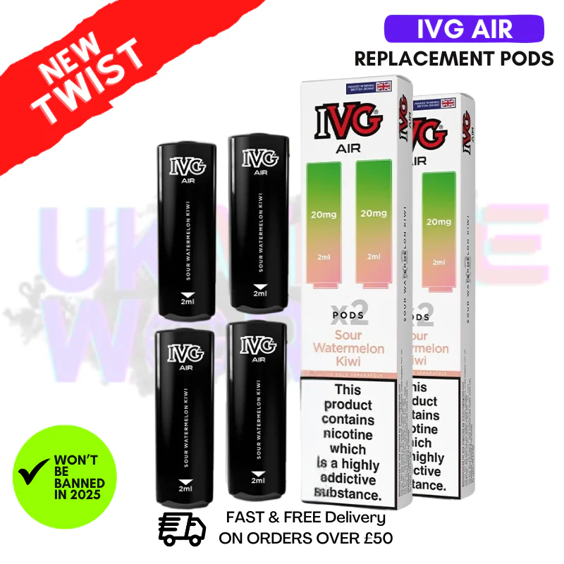 IVG AIR Pods Sour Watermelon Kiwi Pack Of 4