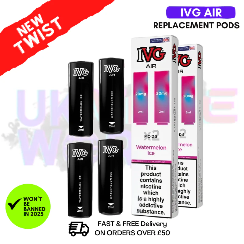 IVG AIR Pods Watermelon ICE Pack Of 4
