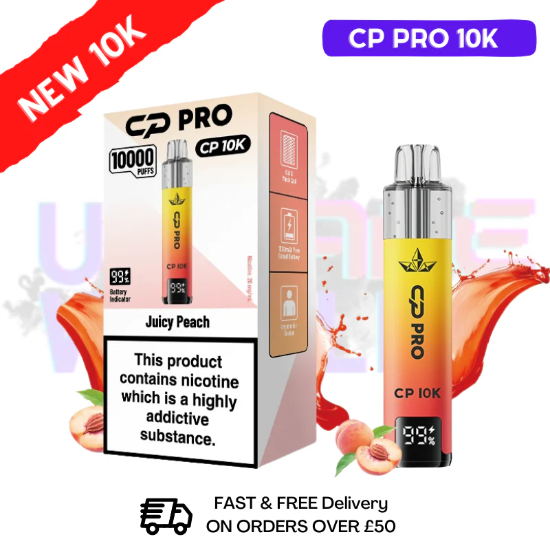 Juicy Peach CP Pro 10K Puff Pod Kit
