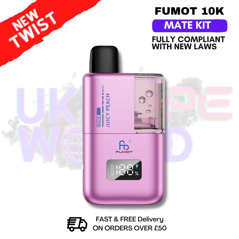 Juicy Peach Fumot Mate 10K Puff Prefilled Pod Kit