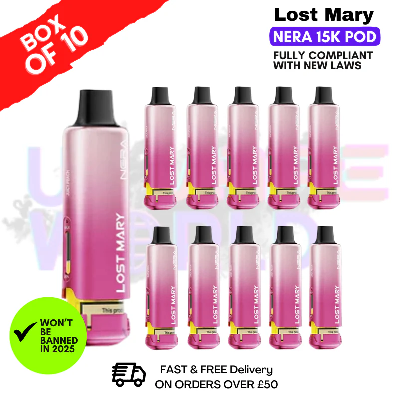 Juicy Peach Lost Mary Nera15K REFIL Box OF 10