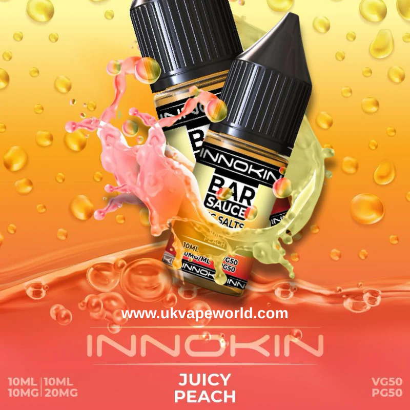 Juicy Peach Nicotine Salt E Liquid by Innokin Nic Salt