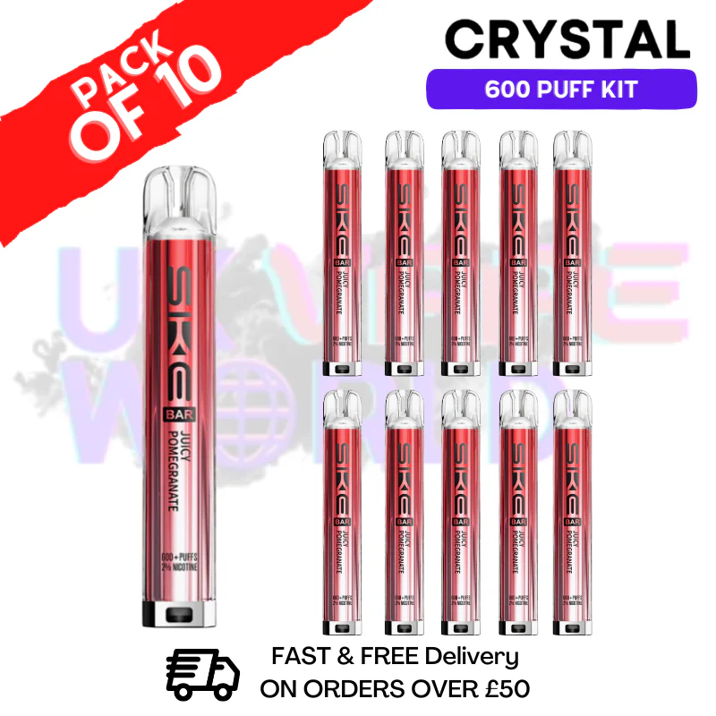 Juicy Pom SKE 600 Puff Crystal Kits Box Of 10