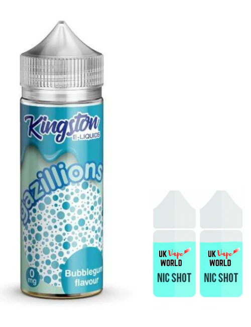 Kingston Gazillions Bubblegum 100ml Shortfill - Image 2