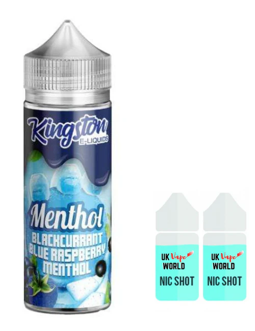 Kingston Menthol Blackcurrant Blue Raspberry 100ml Shortfill - Image 2