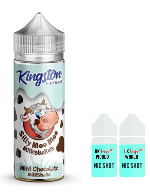 Kingston Silly Moo Moo Milkshakes Mint Chocolate 100ml Shortfill - Image 2