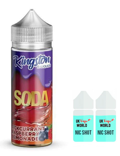 Kingston Soda Blackcurrant Raspberry Lemonade 100ml Shortfill - Image 2