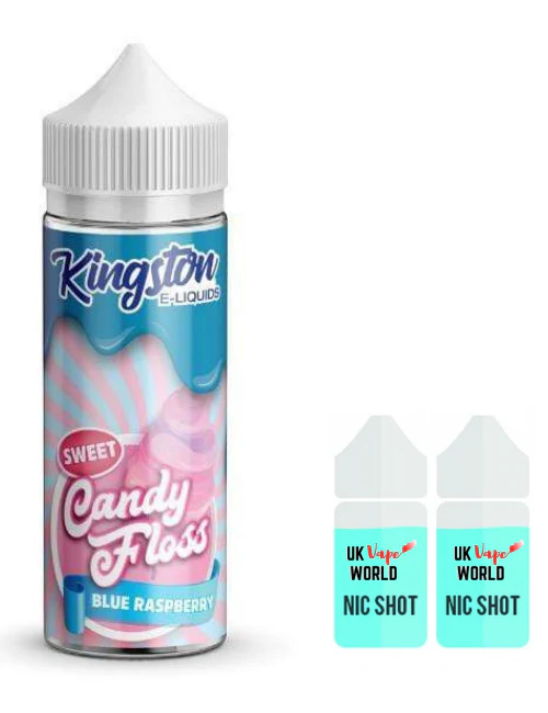 Kingston Sweet Candy Floss Blue Raspberry 100ml Shortfill - Image 2