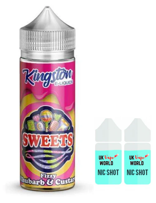 Kingston Sweets Fizzy Rhubarb & Custard 100ml Shortfill - Image 2