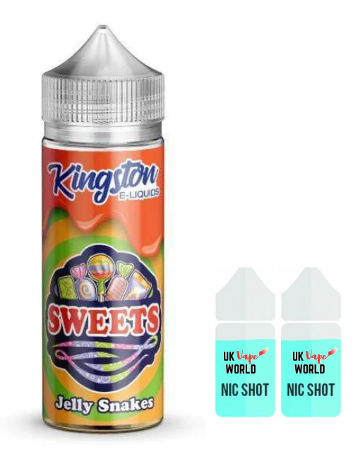 Kingston Sweets Jelly Snakes 100ml Shortfill - Image 2