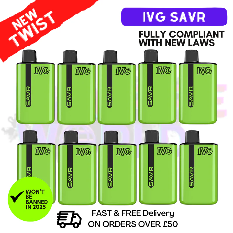 Kiwi Passionfruit Guava IVG Savr 3K Puff Box Of 10
