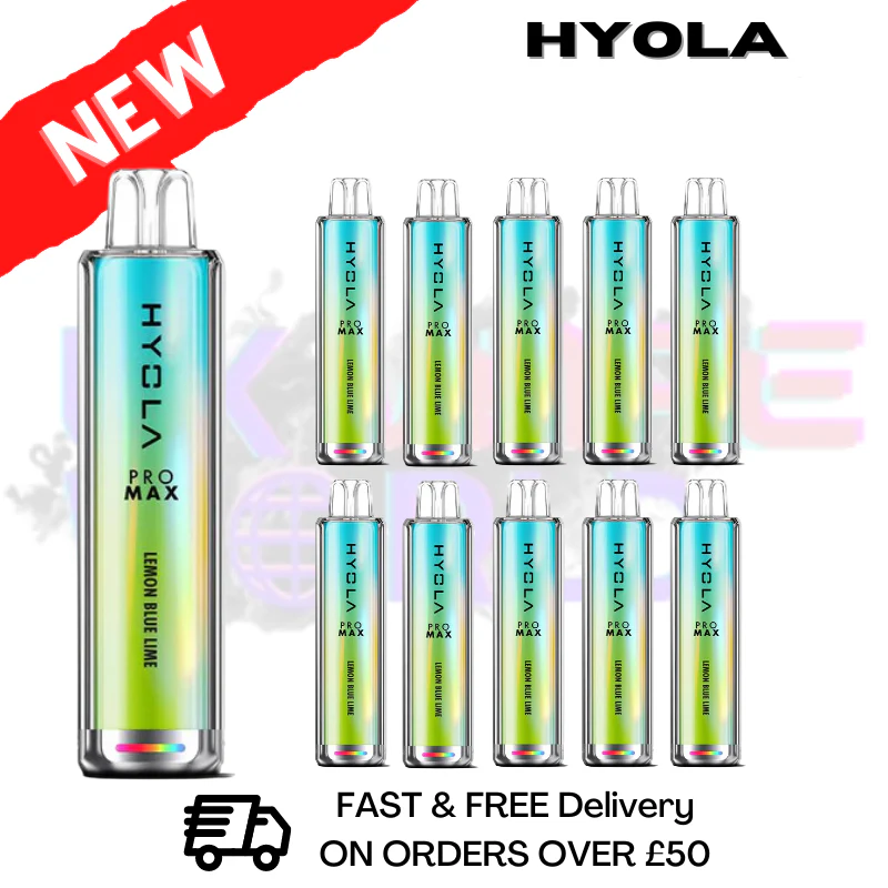 Lemon Blue Lime Hyola Pro Max 8000 Puff Box Of 10