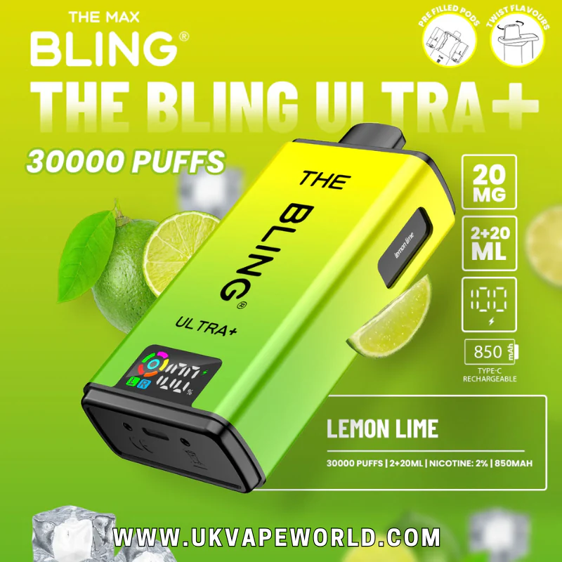 Lemon Lime Bling 30k Ultra Plus Prefilled Pod Kit