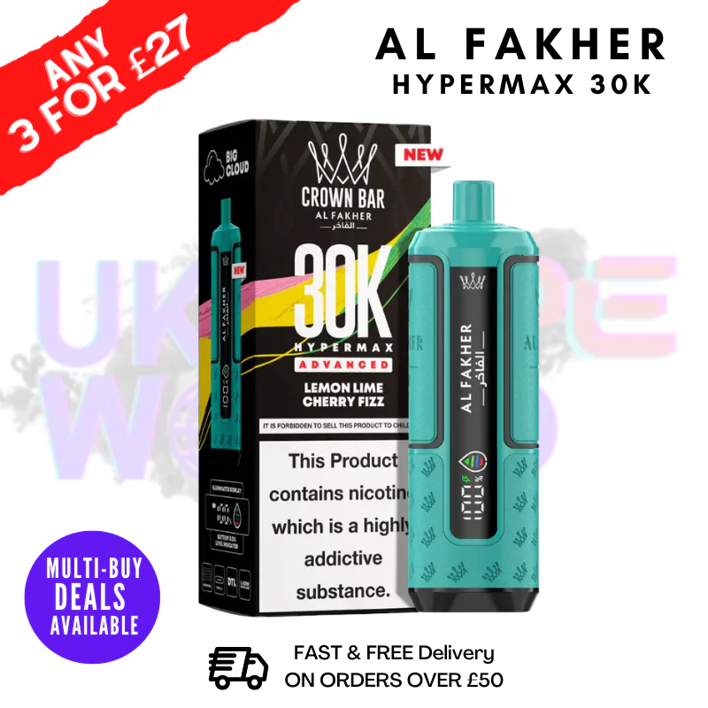 Lemon Lime Cherry Fizz Al Fakher 30K HyperMax Pod Kit