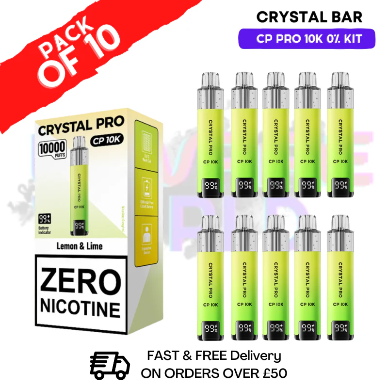 Lemon Lime CP Pro 10K ZERO Nic Kits Box Of 10