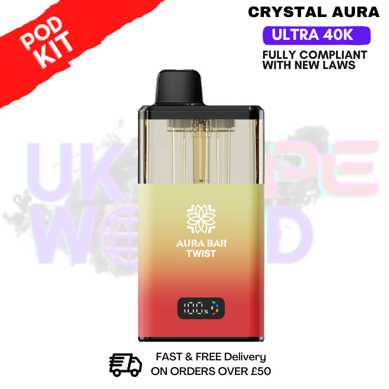 Lemon Lime Crystal AURA 40K Puff Pod Kit