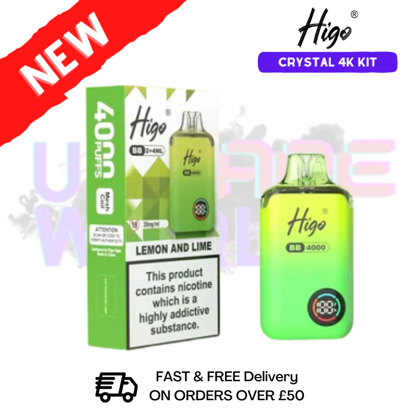Lemon Lime Crystal Higo 4000 Puff Prefilled Pod Kit