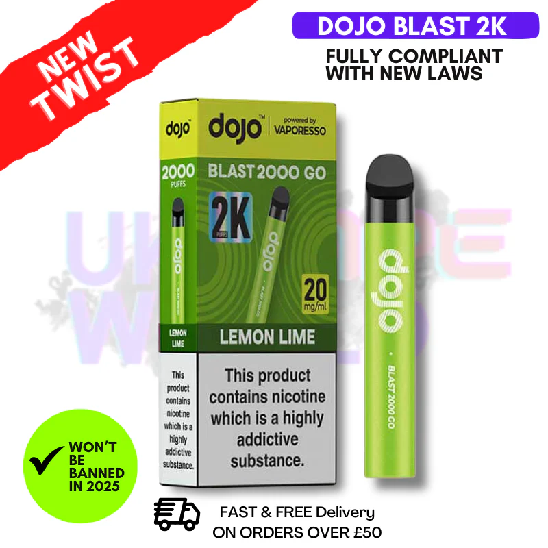Lemon Lime Dojo Blast 2000 2K Puff Kit