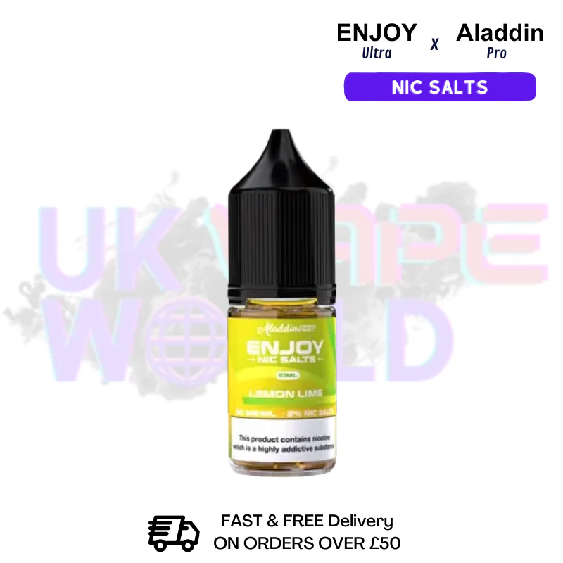 Lemon Lime Enjoy Ultra X ALADDIN Nic Salt 10ML eLiquid