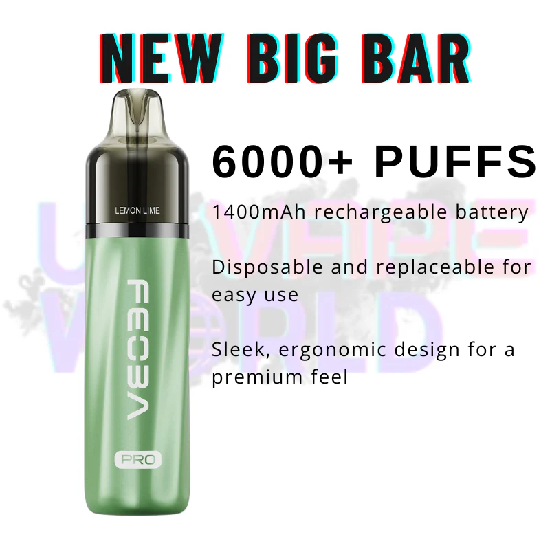 Lemon Lime Feoba Pro 6000 6K Puff Pod Kit - Image 2