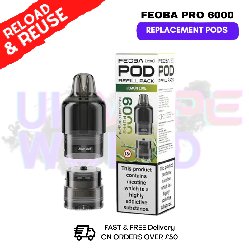 Lemon Lime FEOBA Pro 6000 Replacement Pods