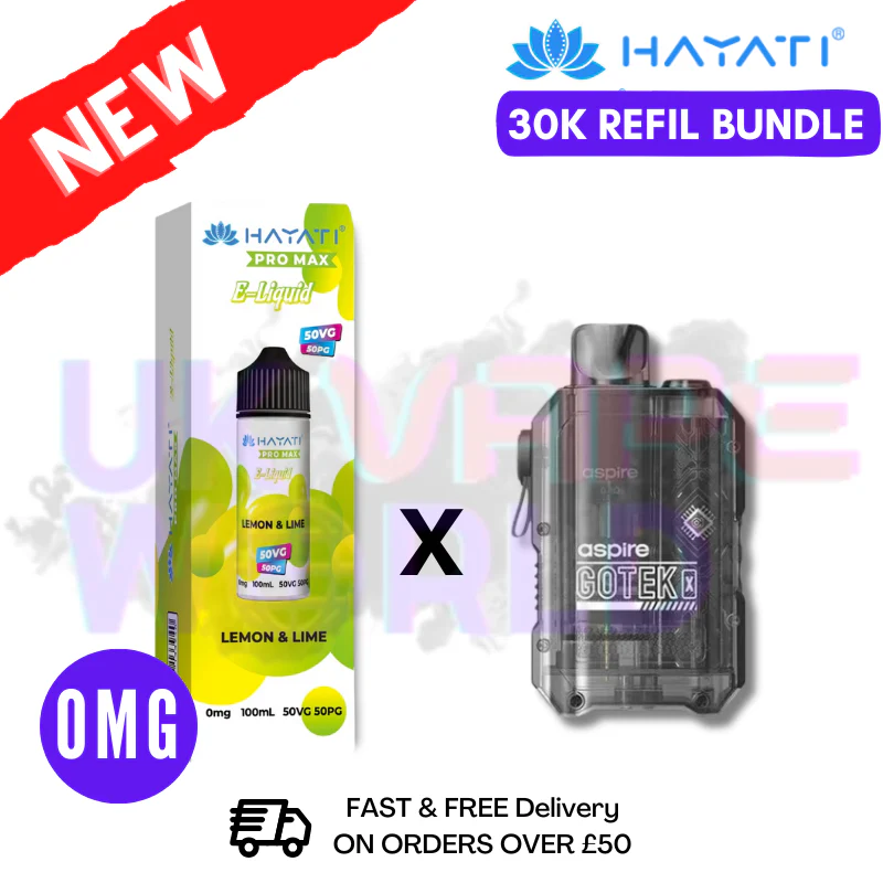 Lemon Lime Hayati 30K Puff Zero Nicotine Vape Kit
