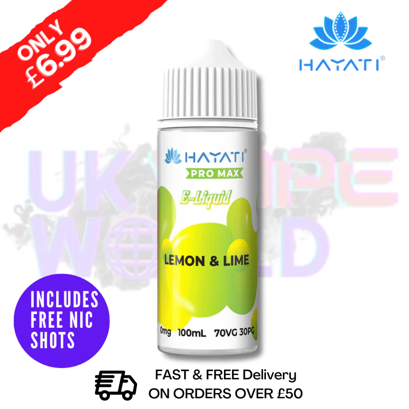 Lemon Lime Hayati Pro Max Shortfill Juice 100ML Eliquid