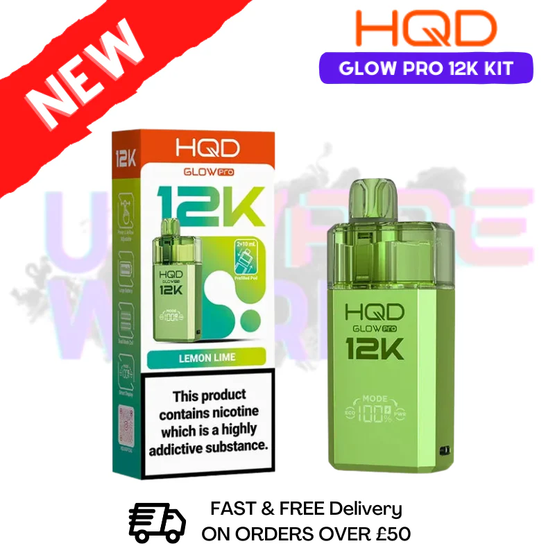 Lemon Lime HQD 12K Glow Pro Pod Kit
