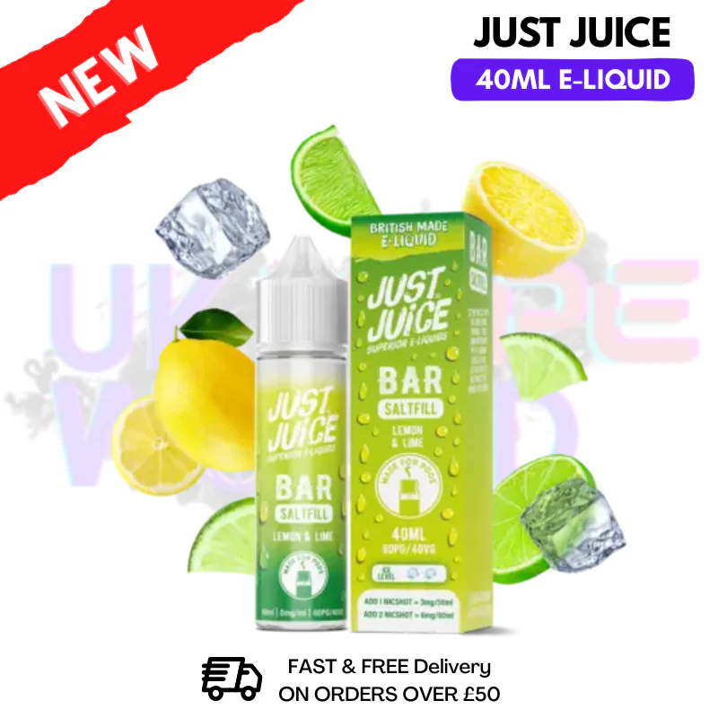 Lemon & Lime Just Juice 40ml Saltfill E-Liquid
