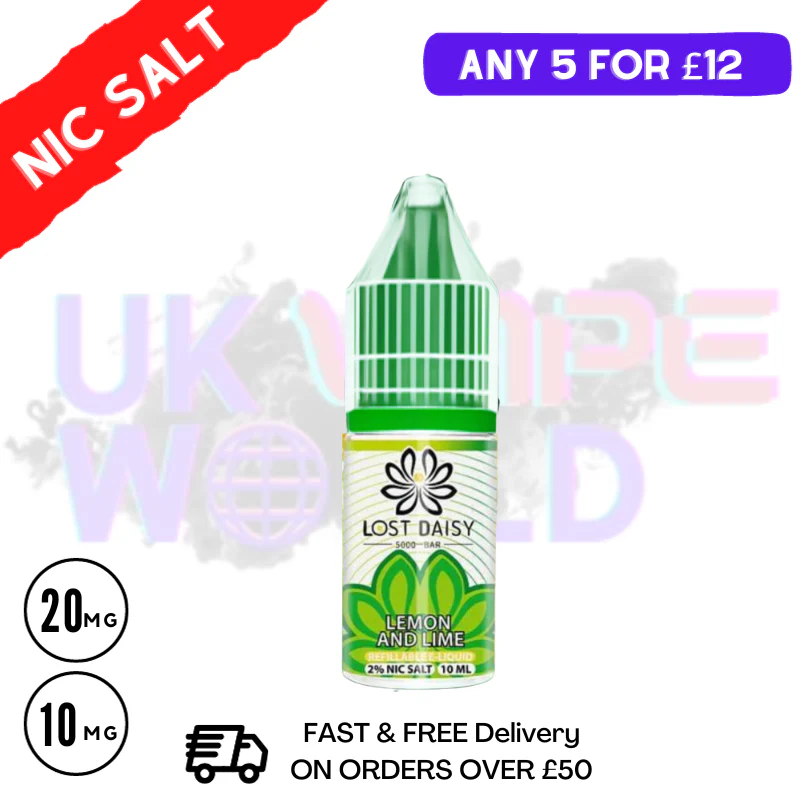 Lemon Lime LOST Daisy Nic Salt 10ML eLiquid