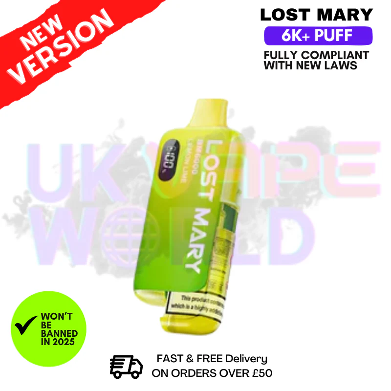 Lemon Lime Lost Mary 6K Puff Pod Kit - Only £8.99