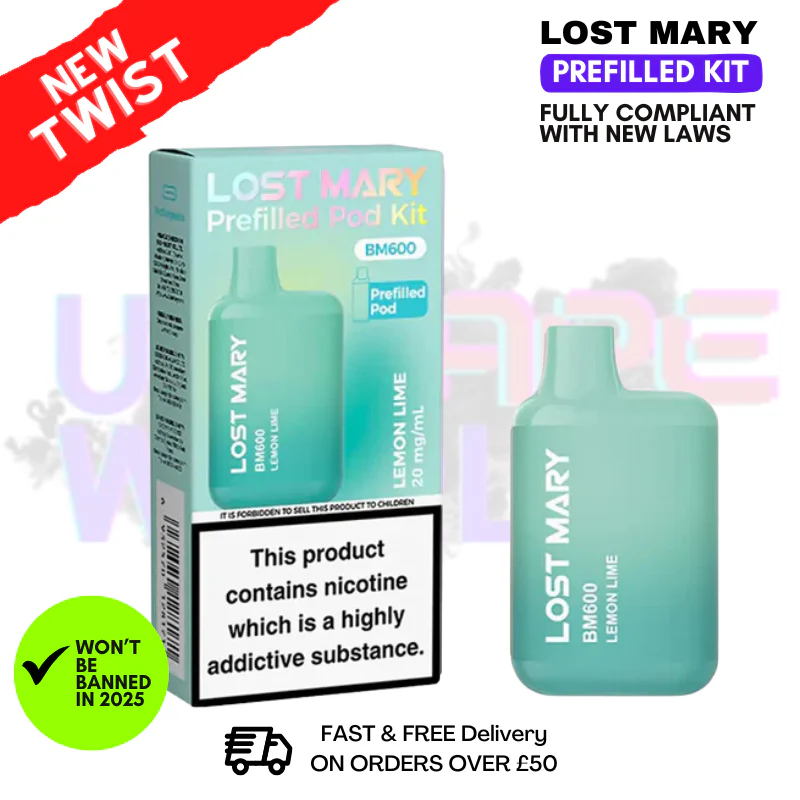 Lemon Lime Lost Mary BM600 Prefilled Pod Kit
