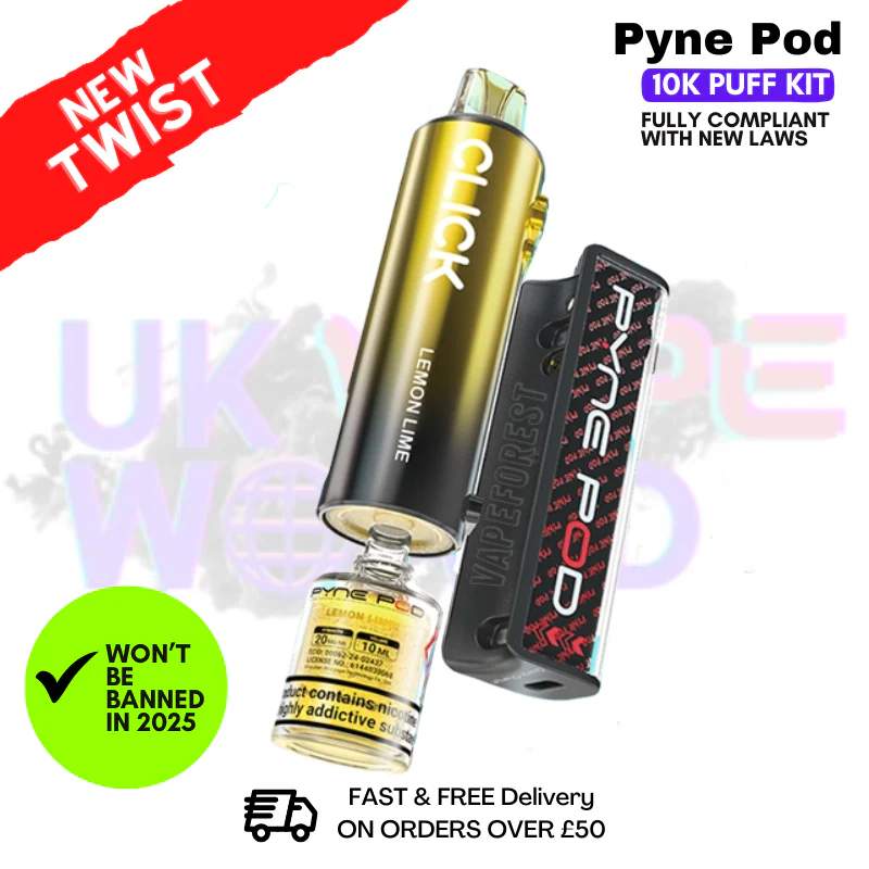 Lemon Lime Pyne Pod 10K Puff Vape Kit