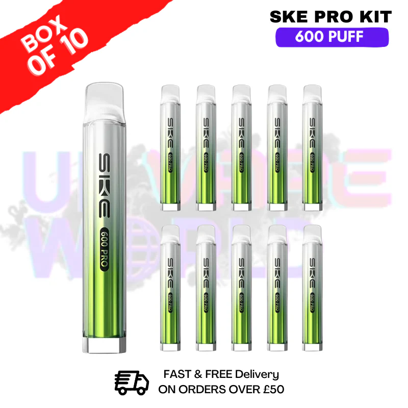 Lemon Lime SKE Crystal PRO 600 Puff Box Of 10