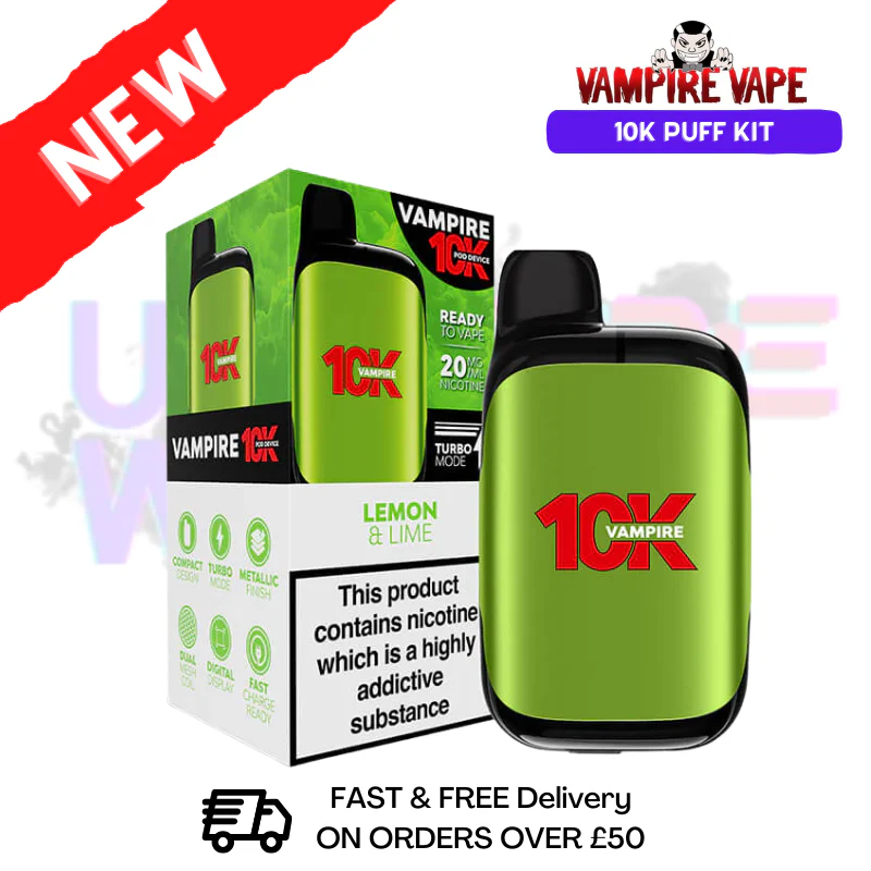Lemon Lime Vampire Vape 10K Prefilled Pod Kit