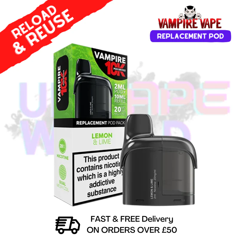 Lemon Lime Vampire Vape 10K Prefilled Pod