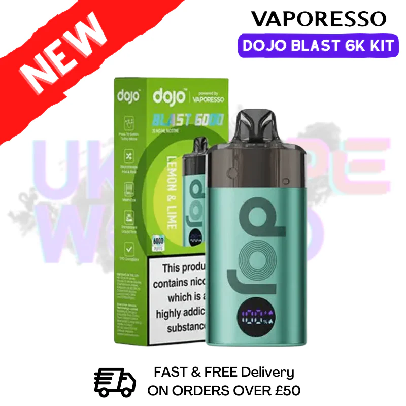 Lemon Lime Vaporesso Dojo Blast 6000 Kit - £7.00