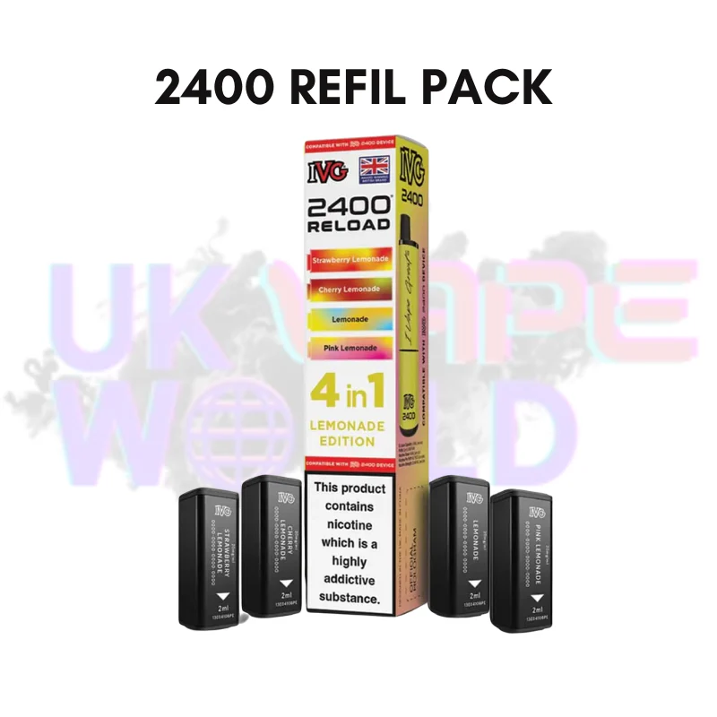 Lemonade Edition IVG 2400 RELOAD Pods - Box Of 10 - Image 2