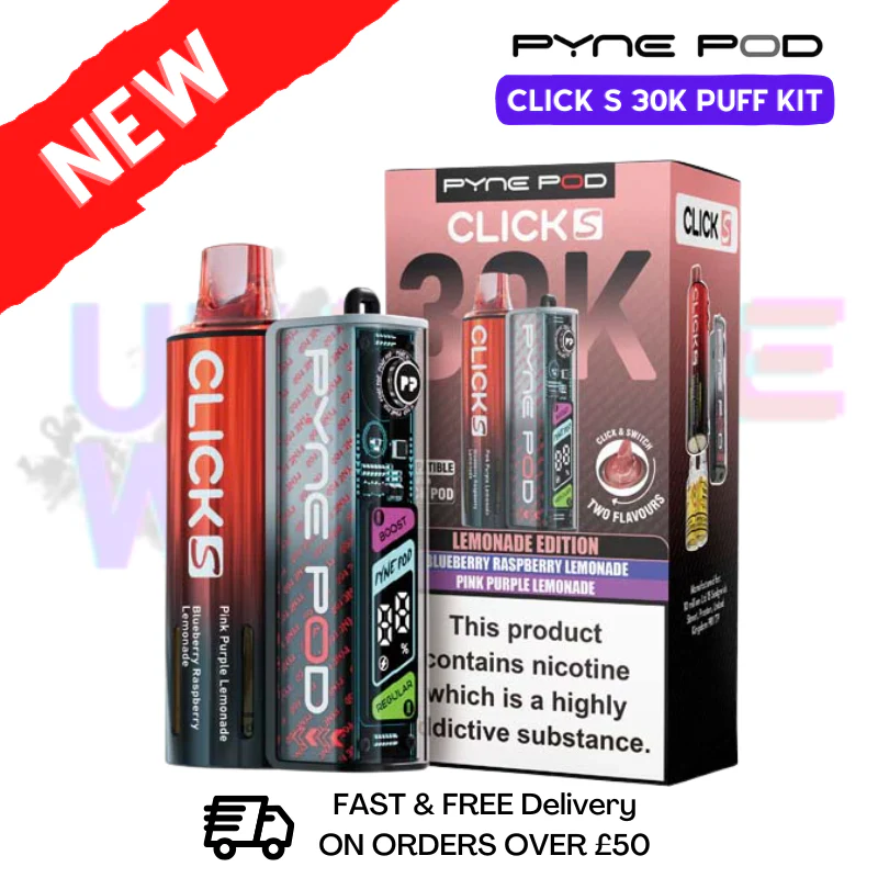 Lemonade Edition Pyne Pod Click S 30K Puff Kit