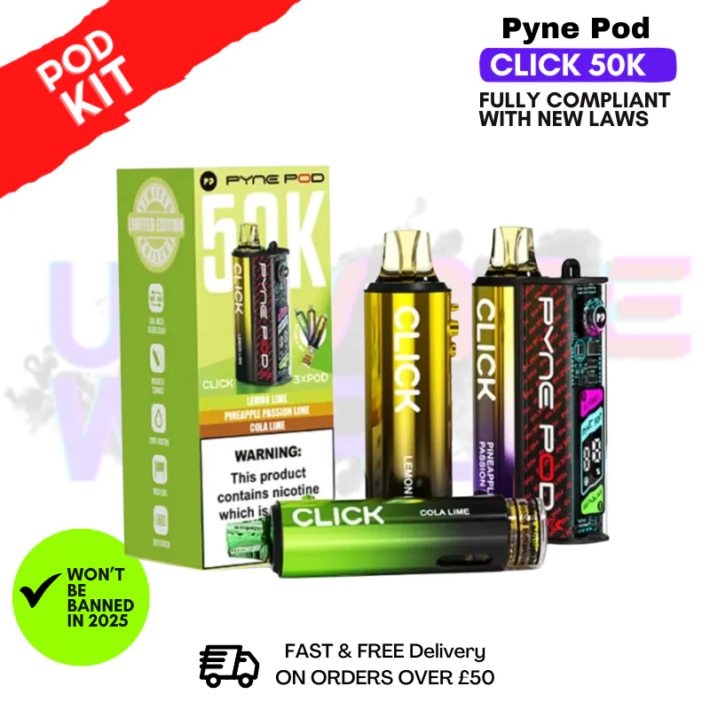 Lime Edition Pyne Pod 50K Click Vape Pod Kit