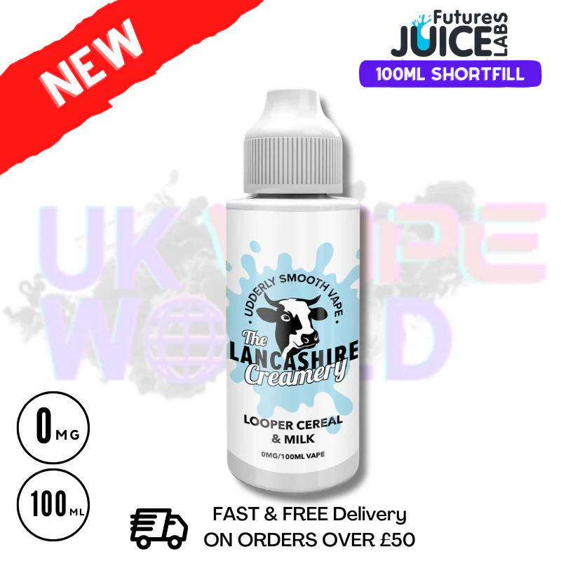 The Lancashire Creamery Looper Cereal And Milk Eliquid 100ml