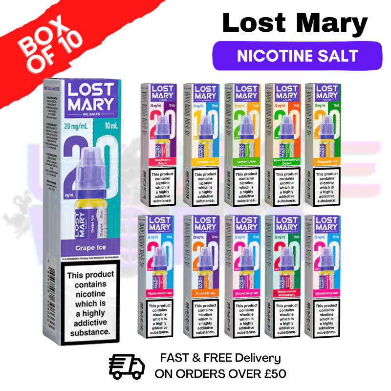 Lost Mary Nic Salt BOX OF 10 - Lowest Price