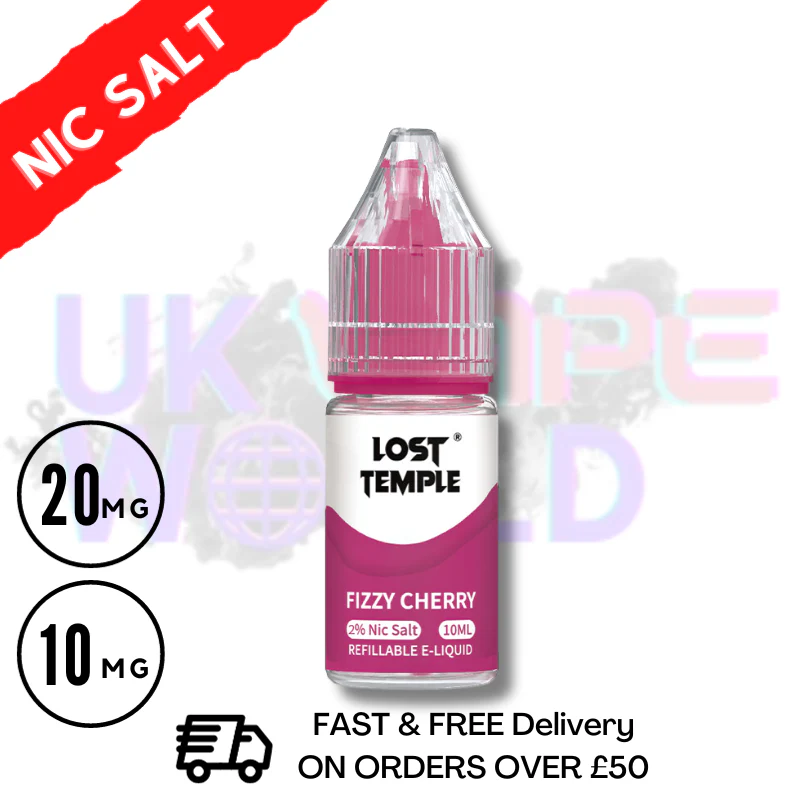 LOST TEMPLE 'Fizzy CHERRY' Nic Salt
