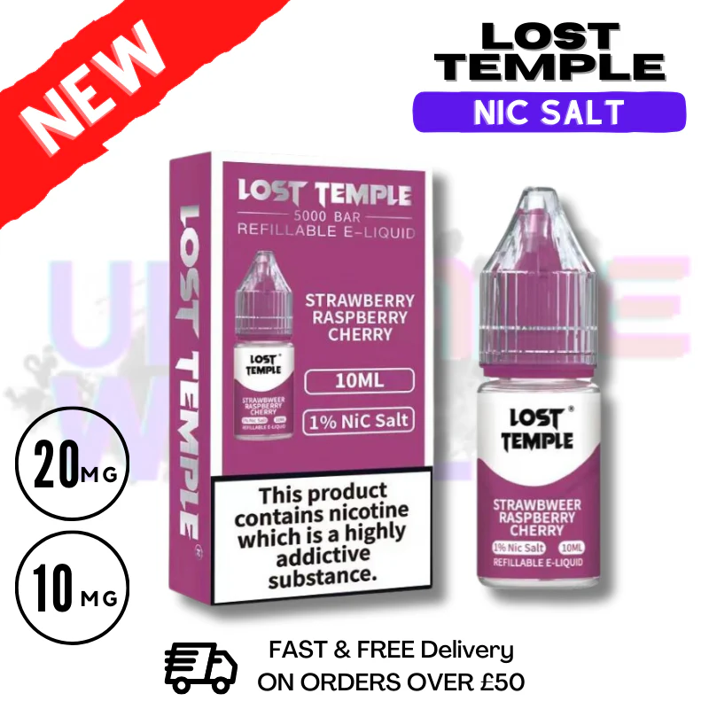 LOST TEMPLE 'Strawberry Raspberry Cherry' Nic Salt