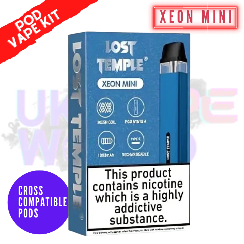 Lost Temple Xeon Mini Vape Pod Kit - BLUE
