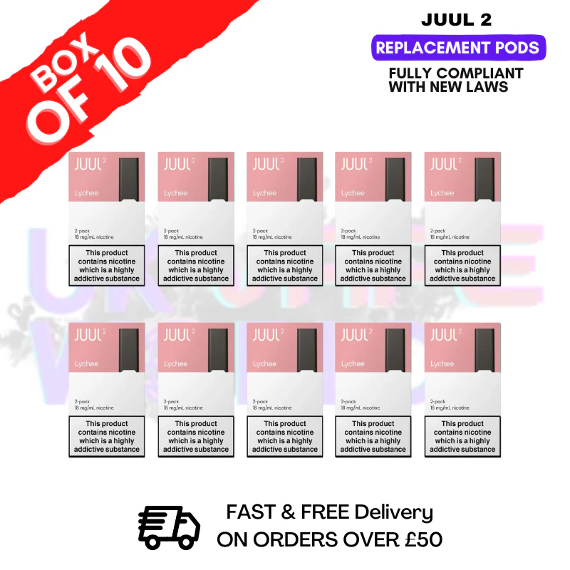 Lychee Juul 2 Pods Box of 10 - £52.99