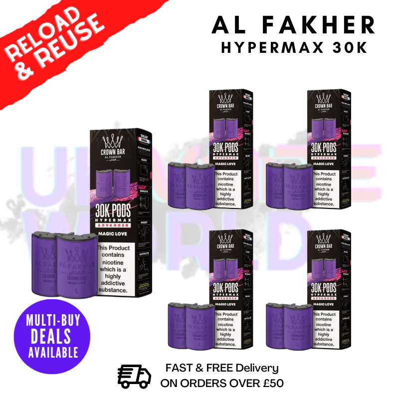 Magic Love AL Fakher 30K Box Of 5 Replacement Pods